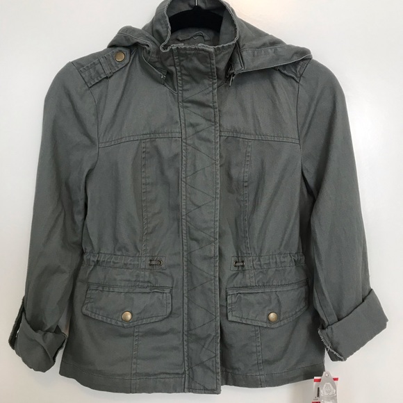American Rag Olive Utility Jacket - Picture 1 of 8